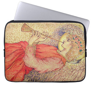 Capa Para Notebook Anjo Tocando um Flautim