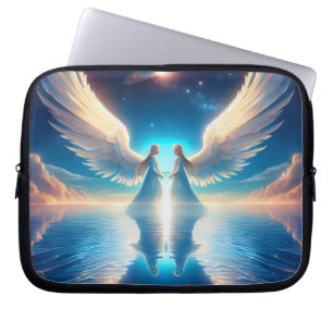 Capa Para Notebook Anjos Gêmeos no Universo Em Uma Bolsa Eletrônica
