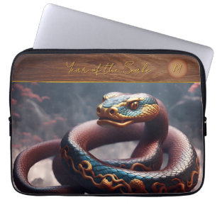 Capa Para Notebook Ano Novo Chinês do Monograma 2 LS de Cobra 2025