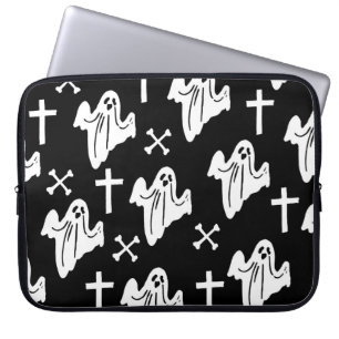 Capa Para Notebook Antecedentes do padrão desenhado na Mão do Hallowe
