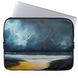 Capa Para Notebook Antes da Tempestade – Paisagem Marítima Abstrata