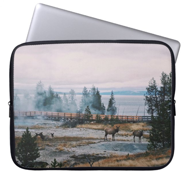CAPA PARA NOTEBOOK ANTES DO SOL NO PARQUE NACIONAL YELLOWSTONE (Frente)