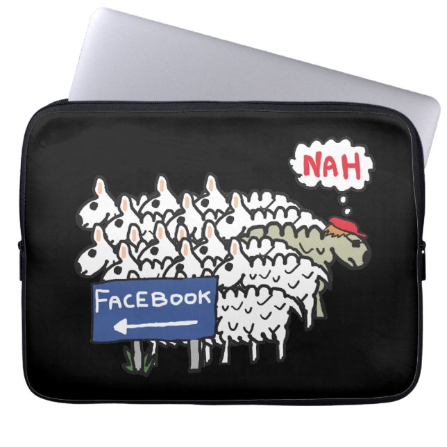 Capa Para Notebook Anti Facebook (Frente)
