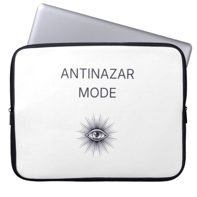Capa Para Notebook Anti Nazar Evil Eye Minimal Aesthetic Laptop Sleev (Frente)