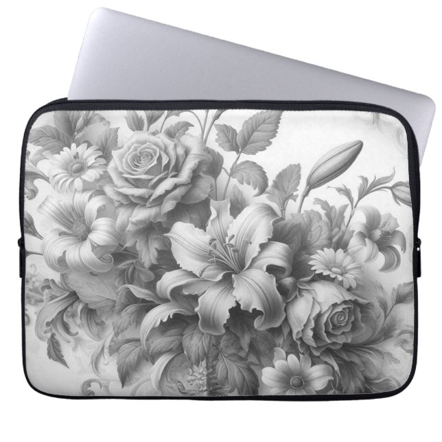 Capa Para Notebook Anticorpos Pretos e Brancos (Frente)