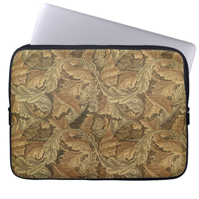 Capa Para Notebook Antigo Vitoriano Folhas de William Morris (Frente)