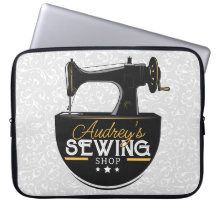 Antique Sewing Machine ADD NAME Seamstress Tailor 