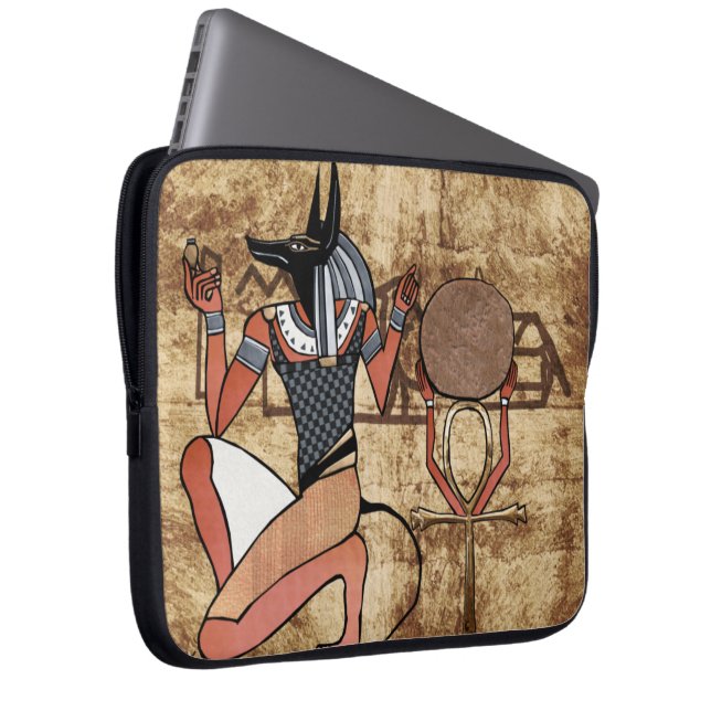 Capa Para Notebook Anubis O Egípcio Guardião (Frente Esquerda)