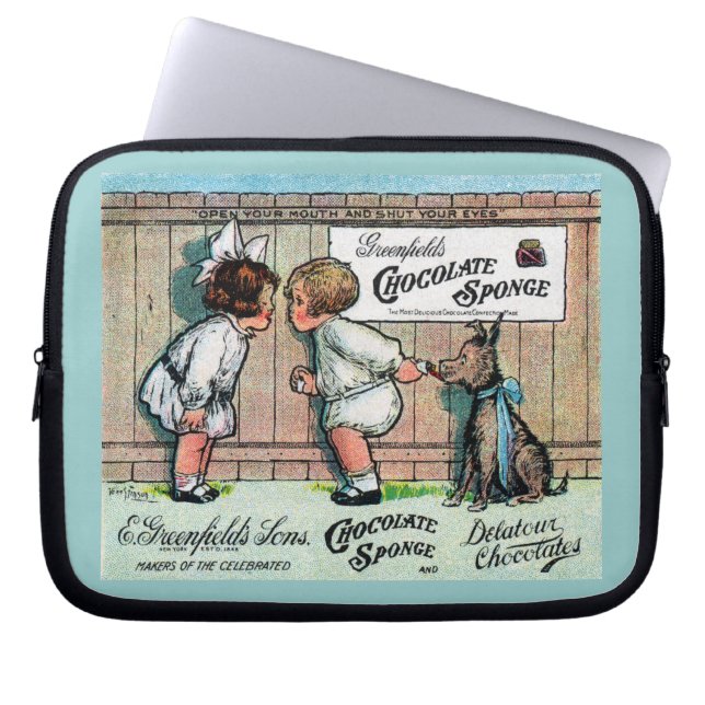 Capa Para Notebook Anúncio de chocolate 1905 (Frente)