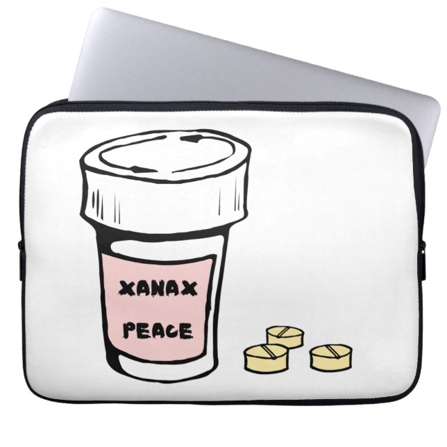 Capa Para Notebook anxiety xanax peace (Frente)