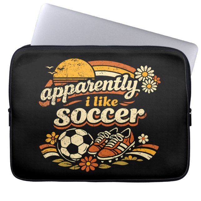 Capa Para Notebook Aparentemente Eu Gosto de Futebol (Frente)