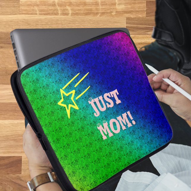 Capa Para Notebook Apenas a Mãe Superstar (Just Mom Superstar Laptop Sleeve)