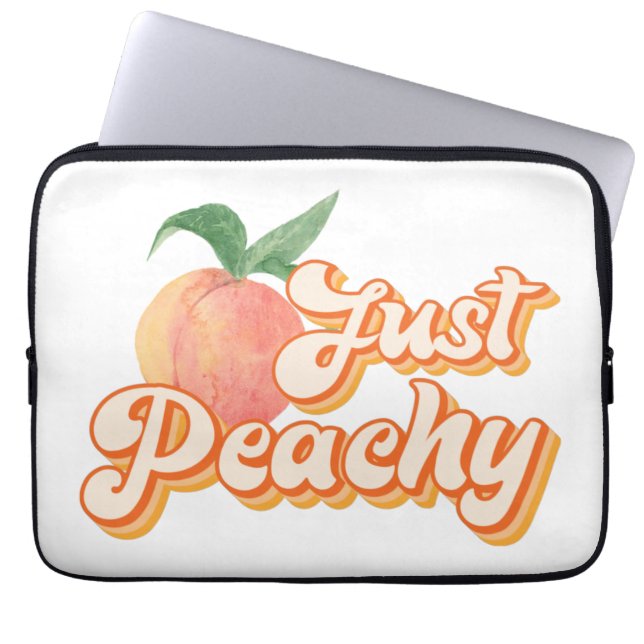 Capa Para Notebook Apenas Bolsa de laptop de pêssego (Frente)