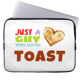 Capa Para Notebook Apenas uma cara que ama o Toast