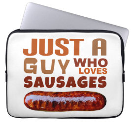 Capa Para Notebook Apenas uma cara que ama salsichas