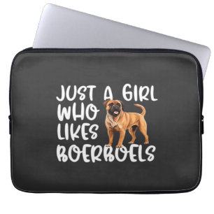 Capa Para Notebook Apenas Uma Rapariga Que Gosta de Boerboels T-Shirt