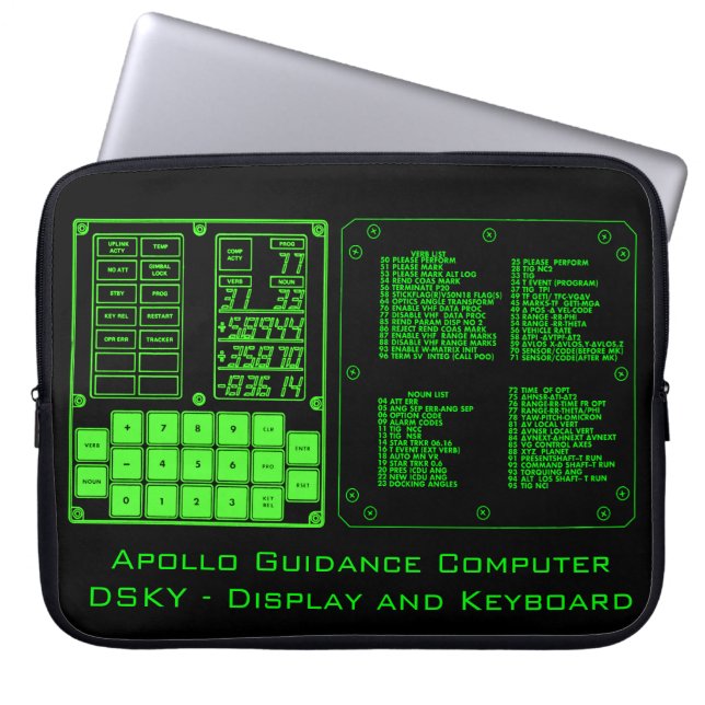 Capa Para Notebook Apollo Guidance Computer Bolsa de laptop 15" (Frente)