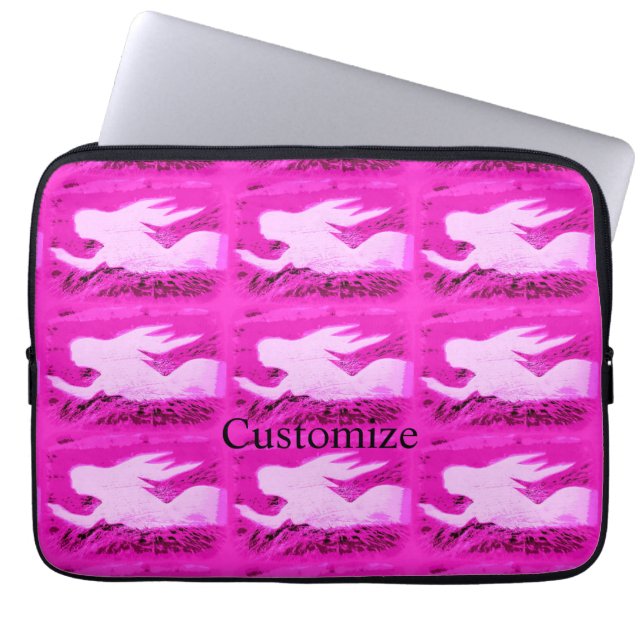 Capa Para Notebook Apontando sereias rosa Thunder_Cove (Frente)