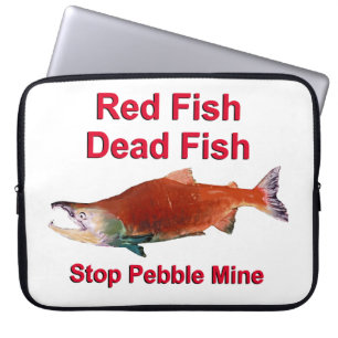 Capa Para Notebook Após o Salmão - Parar o Pebble Mine