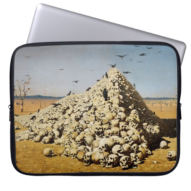 Capa Para Notebook Apoteose da Guerra (morte e destruição) (crânios) (Frente)