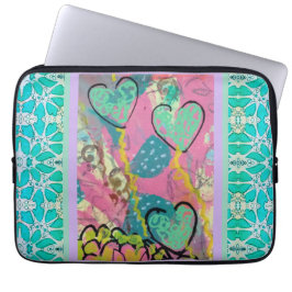 Capa Para Notebook Aqua Hearts