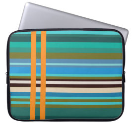Capa Para Notebook Aqua Life Stripes Neoprene Bolsa de laptop 15"