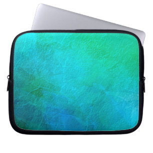 Capa Para Notebook Aquamarine Verde Azul Arte Abstrato Gelo