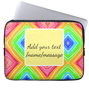 Capa Para Notebook Aquarela arco-íris adicionar nome texto mensagem p