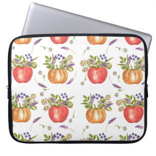 Capa Para Notebook Aquarela De Outono, Composição Invisível.