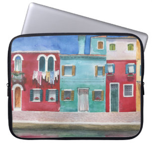 Capa Para Notebook Aquarela Itália: Desenho Mão