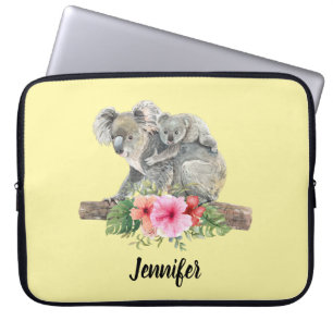 Capa Para Notebook Aquarela Koala Urte Linda Mãe e Bebê