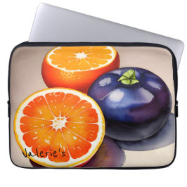 Capa Para Notebook Aquarela Laranja Brilhante