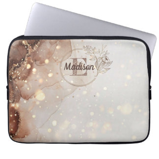 Capa Para Notebook Aquarela Marmoreada com Acentos de Largura