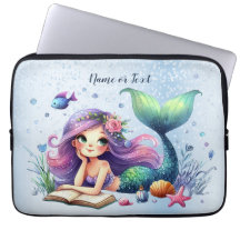Aquarela Mermaid Sea Life Bonita