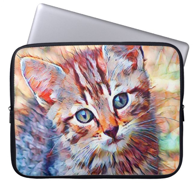 Capa Para Notebook aquarell kitten (Frente)