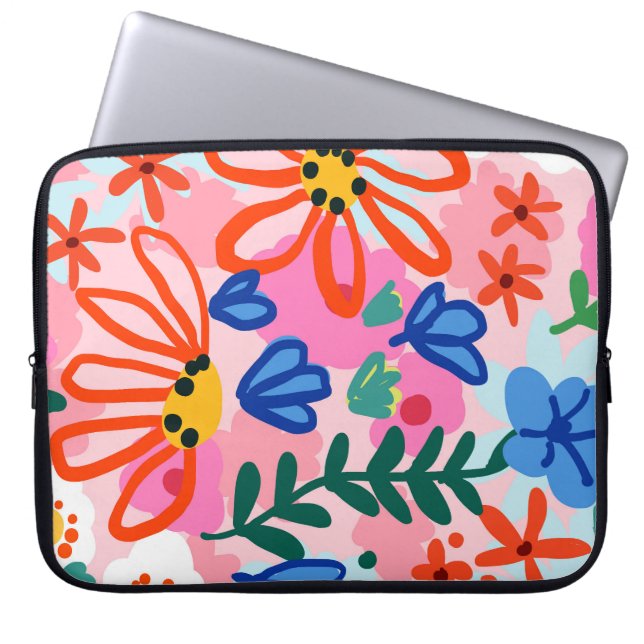 Capa Para Notebook Aquele Sentimento De Verão Floral (Frente)