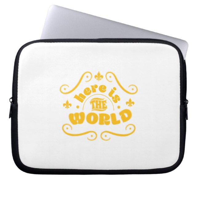 Capa Para Notebook Aqui está o mundo (Frente)