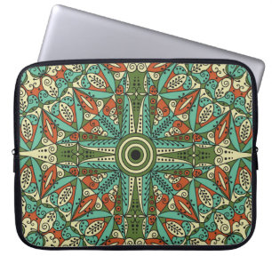 Capa Para Notebook Árabe étnico colorido: Ornamento venenoso
