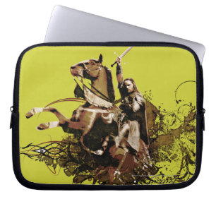Capa Para Notebook Aragorn Ancando uma Colagem de Vetor de Cavalo