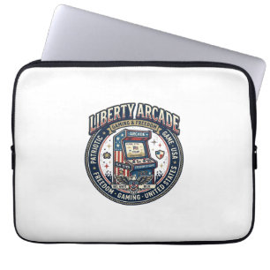 Capa Para Notebook Arcade de Liberdade Patriótico Patriótico Gamer de