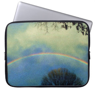 Capa Para Notebook arco-íris de cheio no estilo Seurat