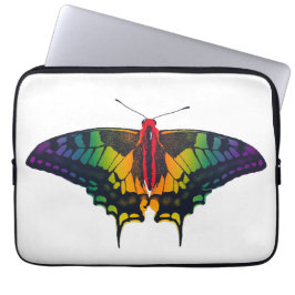 Capa Para Notebook Arco-Íris Sinalizador Swallowtail Borboleta