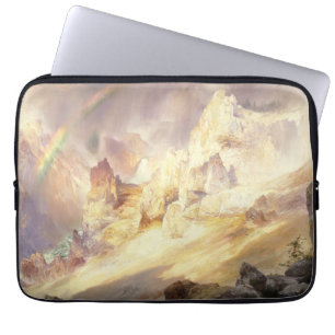 Capa Para Notebook Arco-Íris Sobre Yellowstone, Moran 1900