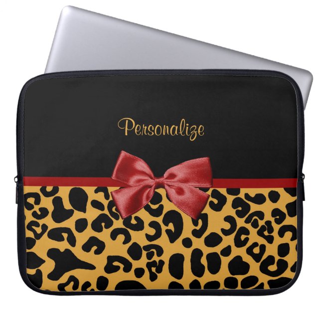 Capa Para Notebook Arco vermelho na moda da fita do impressão preto e (Frente)