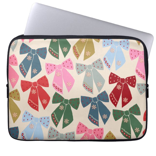 Capa Para Notebook Arcos de Natal Coquette (Frente)