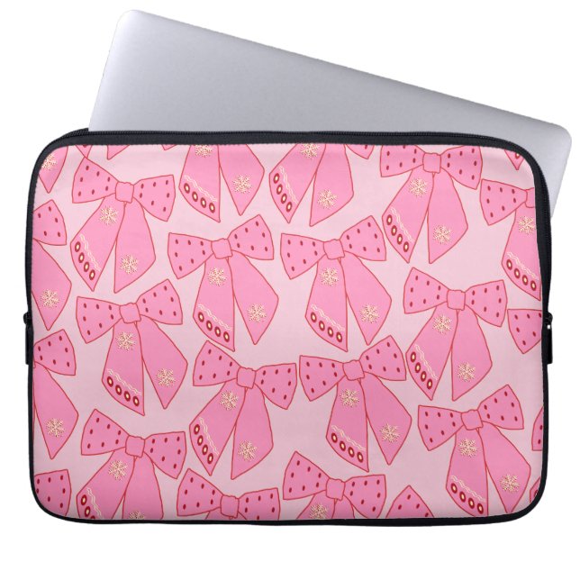 Capa Para Notebook Arcos de Natal rosa (Frente)