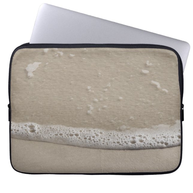 Capa Para Notebook Areia de praia e espuma marinha (Frente)