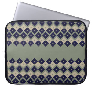 Capa Para Notebook Argyle fair isle com desenho de padrão sem descont