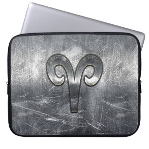 Capa Para Notebook Aries Símbolo Zodíaco no Estilo de Coloração G