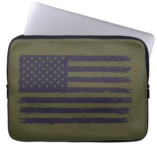 Capa Para Notebook Army America Green and purple